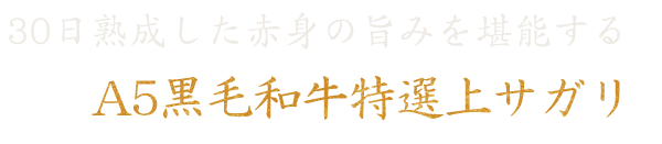 黒毛和牛上サガリ