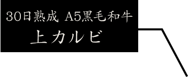 黒毛和牛上カルビ