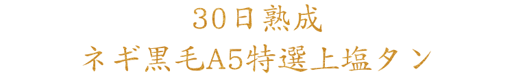 ネギ黒毛上塩タン